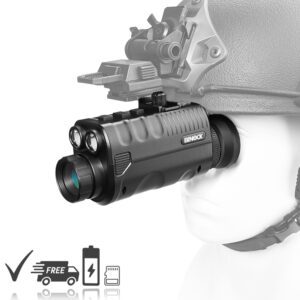 NVG40-Pro Night Vision Helmet Monocular 1X Optical / 1-6X Digital Zoom 25.8° FOV