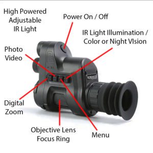 Night Vision Monocular Scope NV710S 1x Optical 3.5x Digital Zoom - Image 6
